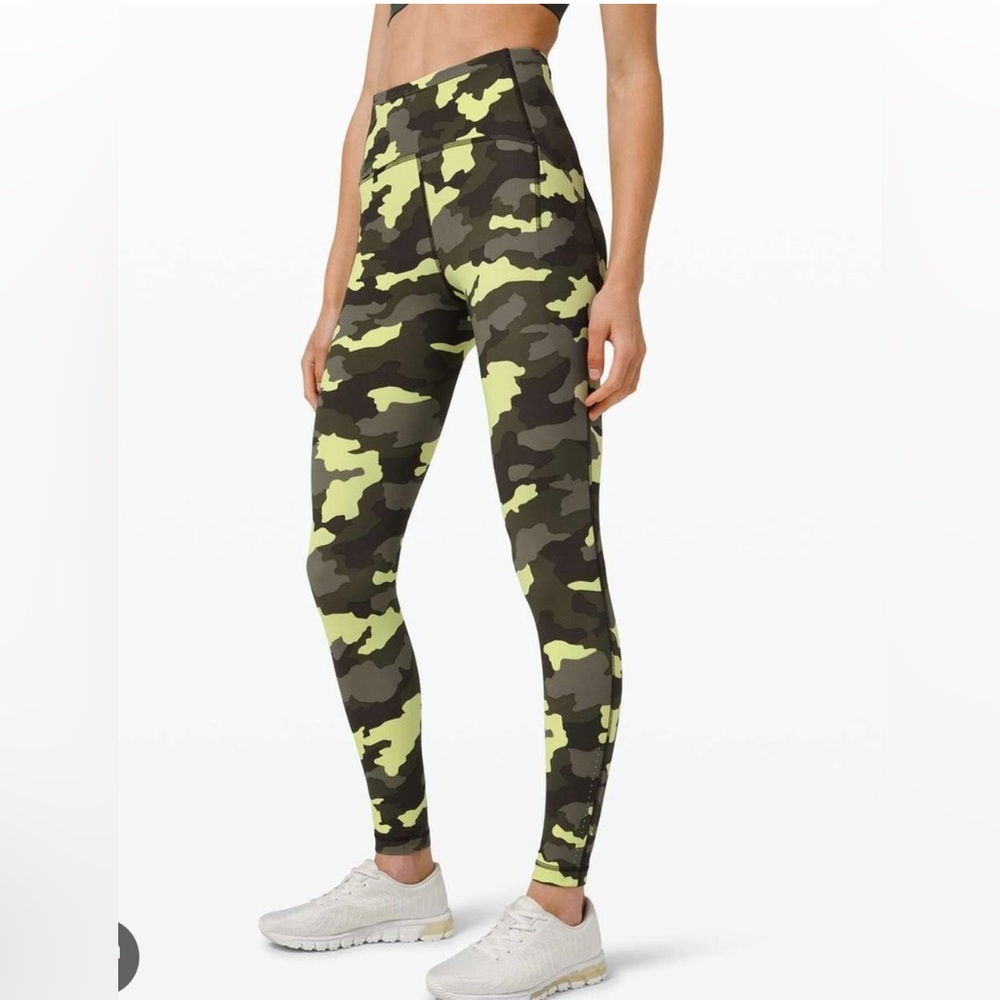 lululemon athletica swift speed tights 28” size 4Camouflage